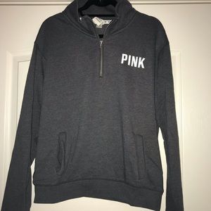 Pink quarter zip
